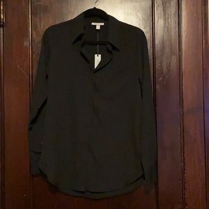 Black long sleeve button down